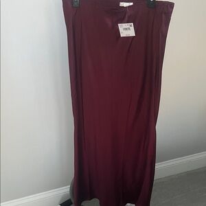 American Eagle Outfitters Deep Red Maxi Skirt